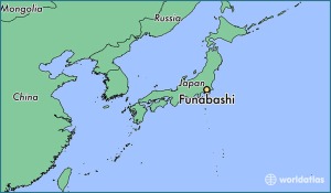 map of funabashi japan